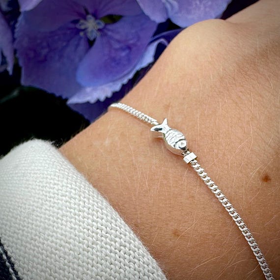 Tiny Fish Charm Sterling Silver Tiny Fish Charm Sterling Silver