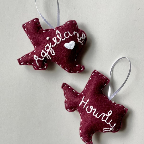 Texas A&M inspired ornament