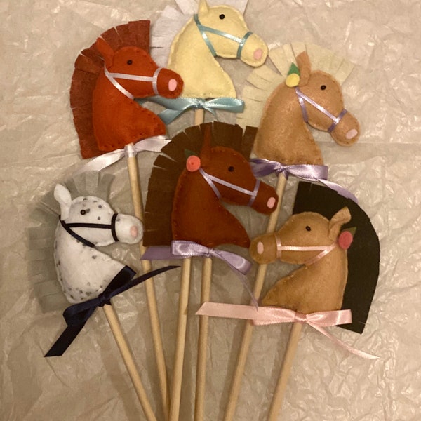 Wooden Stick Horse Etsy