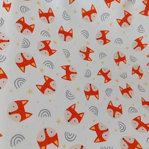 Fox fabric 100% cotton fabric by Rose&Hubble Kids Nursery craft