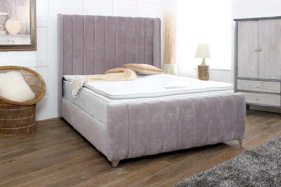 Hampton Upholstered Bed Frame 3ft Single 4ft Small Double 4ft6 Double 5ft King Size 6ft Super King Size Etsy