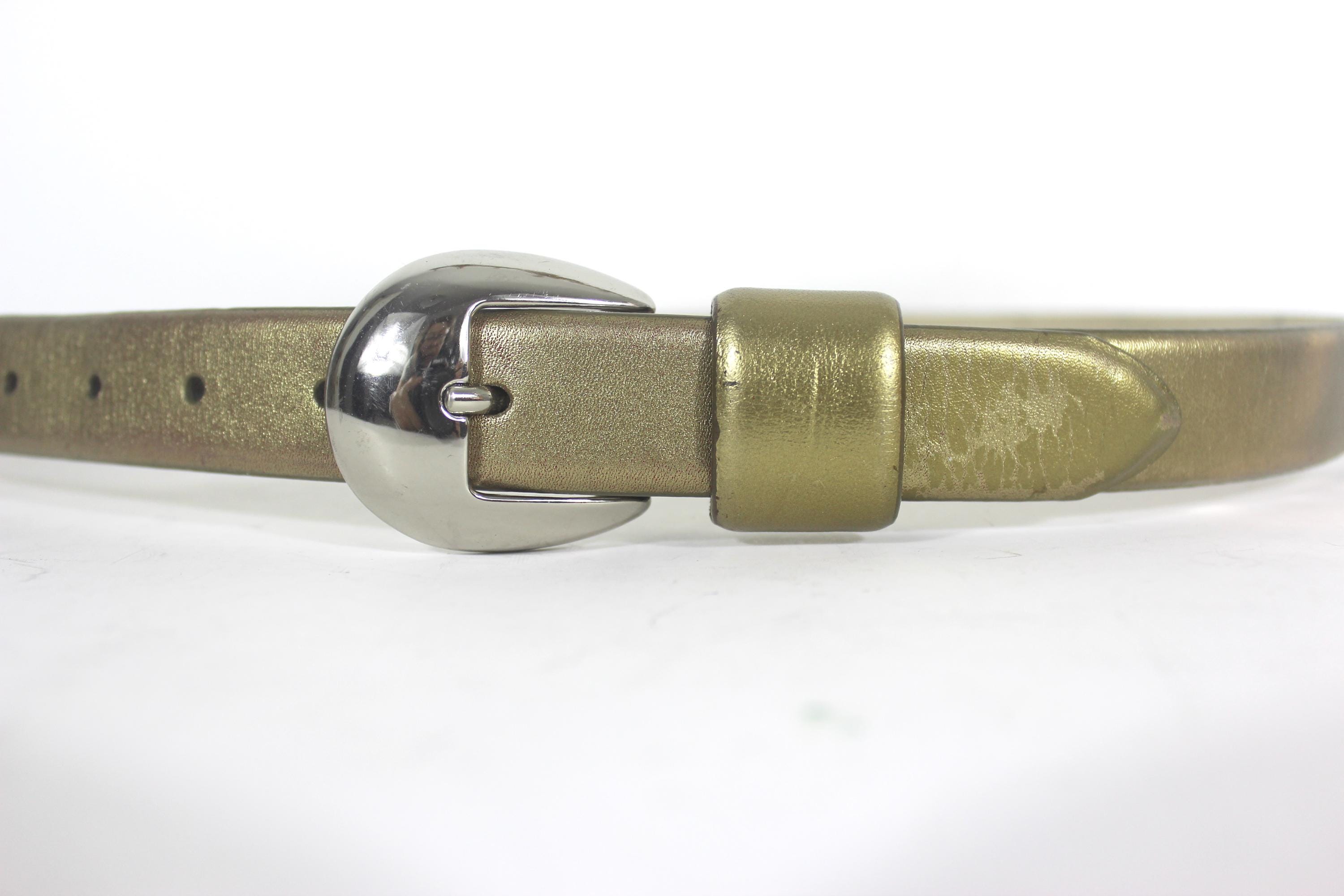 Vintage Kenneth Cole NY Handcrafted genuine Leather Belt size 40/100 Kenneth Cole New York Belt 40 Leather Handmade in Argentina  main image 2