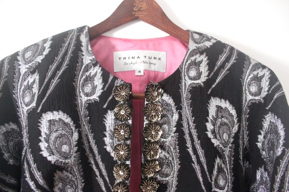 Vintage Trina Turk Pantsuit, Evening Wear, Black … - image 3