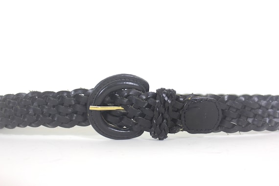 Ceinture Femme En Cuir Tressé Et Argent – Style Ethnique Et Ajustable