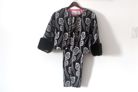 Vintage Trina Turk Pantsuit, Evening Wear, Black … - image 7