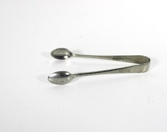 Vintage Silver Sugar or Ice Tongs Bar Cart Styling