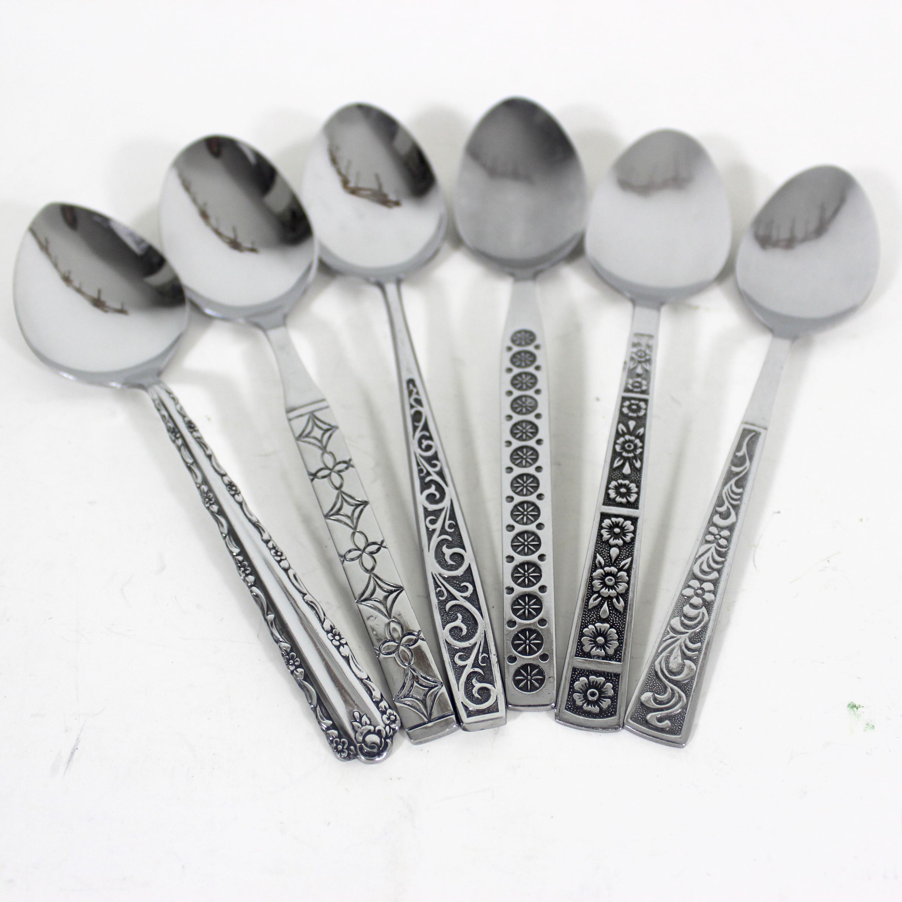 8 Piece Stainless Steel Buffet Serving Spoons 8-Piece Large Serving Spoons Set - 9 Inch Stainless Steel Buffet Utensils, Dishwasher Safe 8 Piece Spoon Set