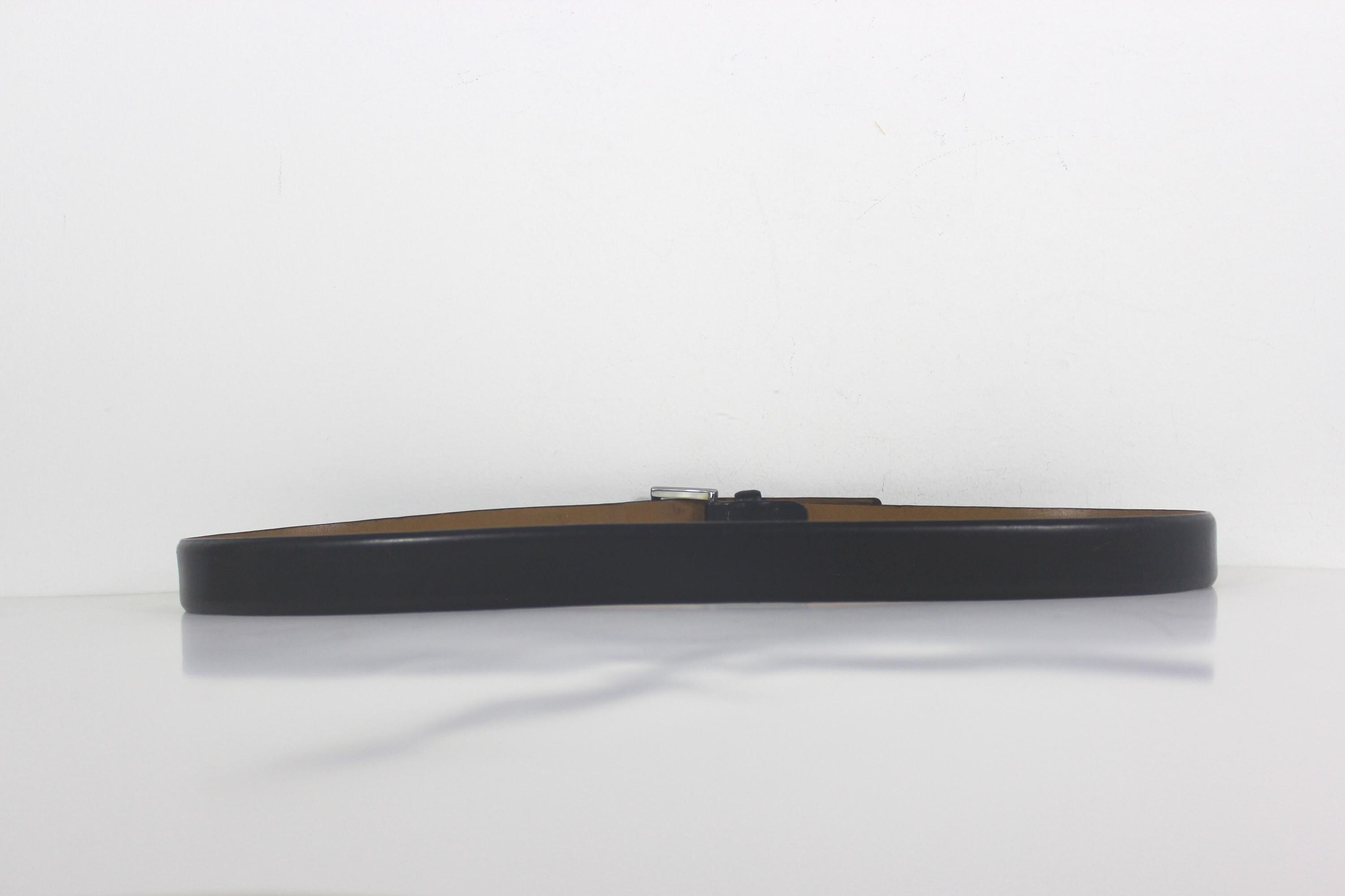 Banana Republic Black Genuine Italian Leather Belt‎ 30\