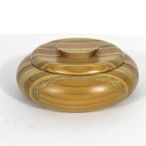 Vintage Carved Exotic Wood Box with Lid Handmade in New Zealand, Decor, Gift Lidded Wooden Trinket, Jewelry, Treasure Box, Storage