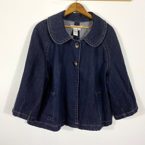 The Great. THE DENIM SWINGY JACKET
