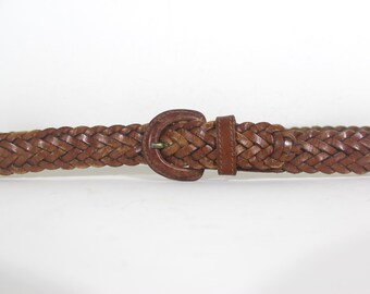 MADE IN TURKEY 1 of a Kind  Vintage Braided Hemp Rope Belt Brass Buckle P/S Belt Made in Turkey - Etsy main image 4