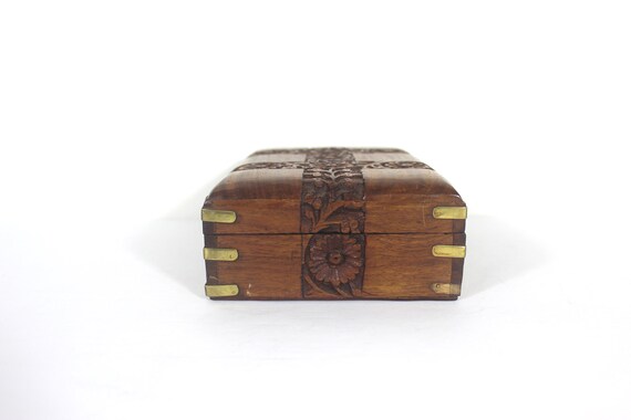 Hand-Carved Rohida Wood Brass Block (1 in) 22
