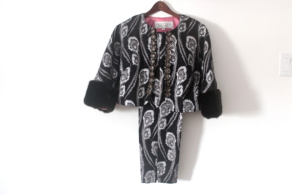 Vintage Trina Turk Pantsuit, Evening Wear, Black … - image 1