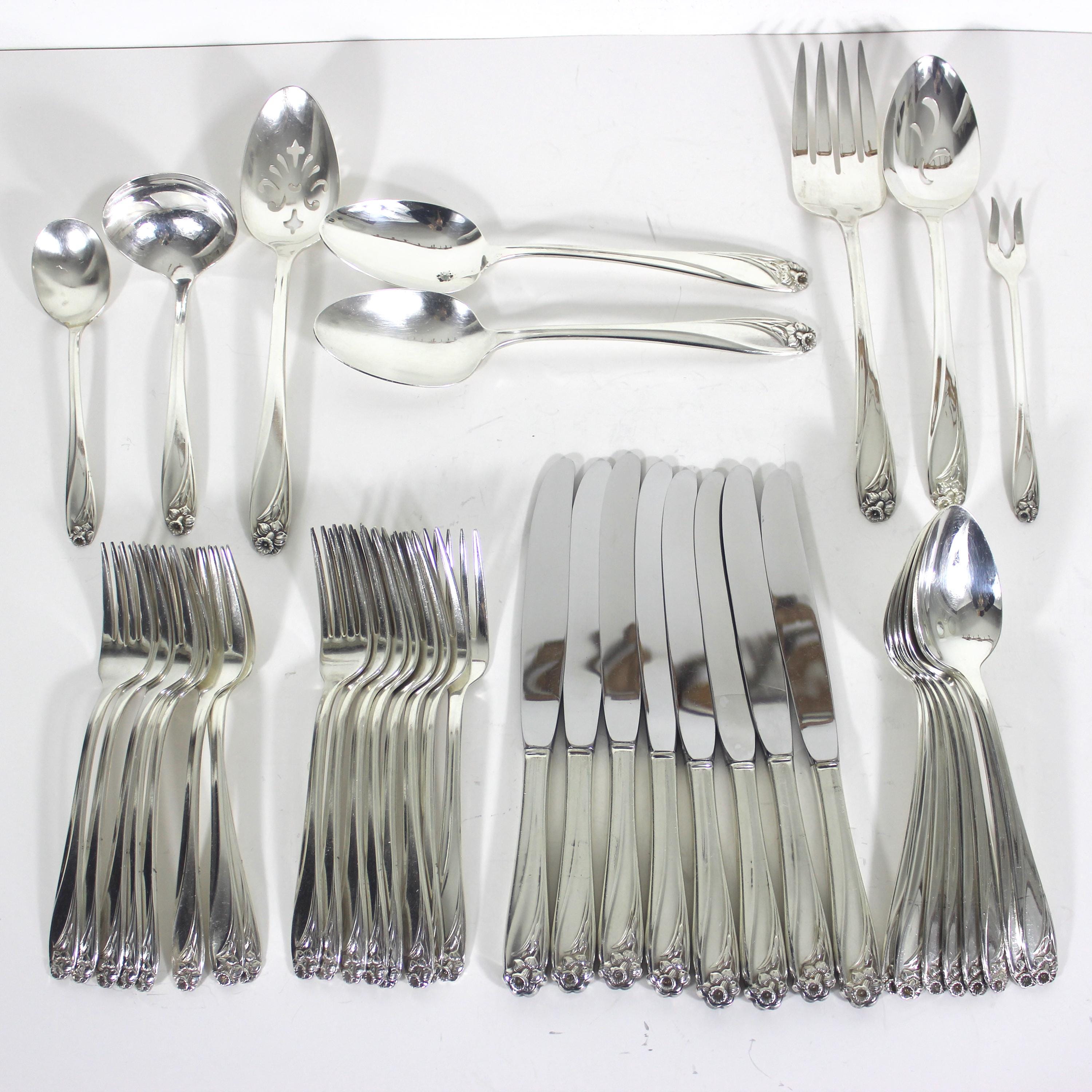 Pottery Barn Kade Antique Texture Flatware – Silverware Set, Discontinued Pattern, Made In India