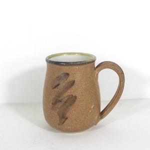 Vintage Signed Studio Pottery Coffee Mug, Artisan, One of a Kind, Handmade, Coffee Lovers Boho Kitchen Speckled