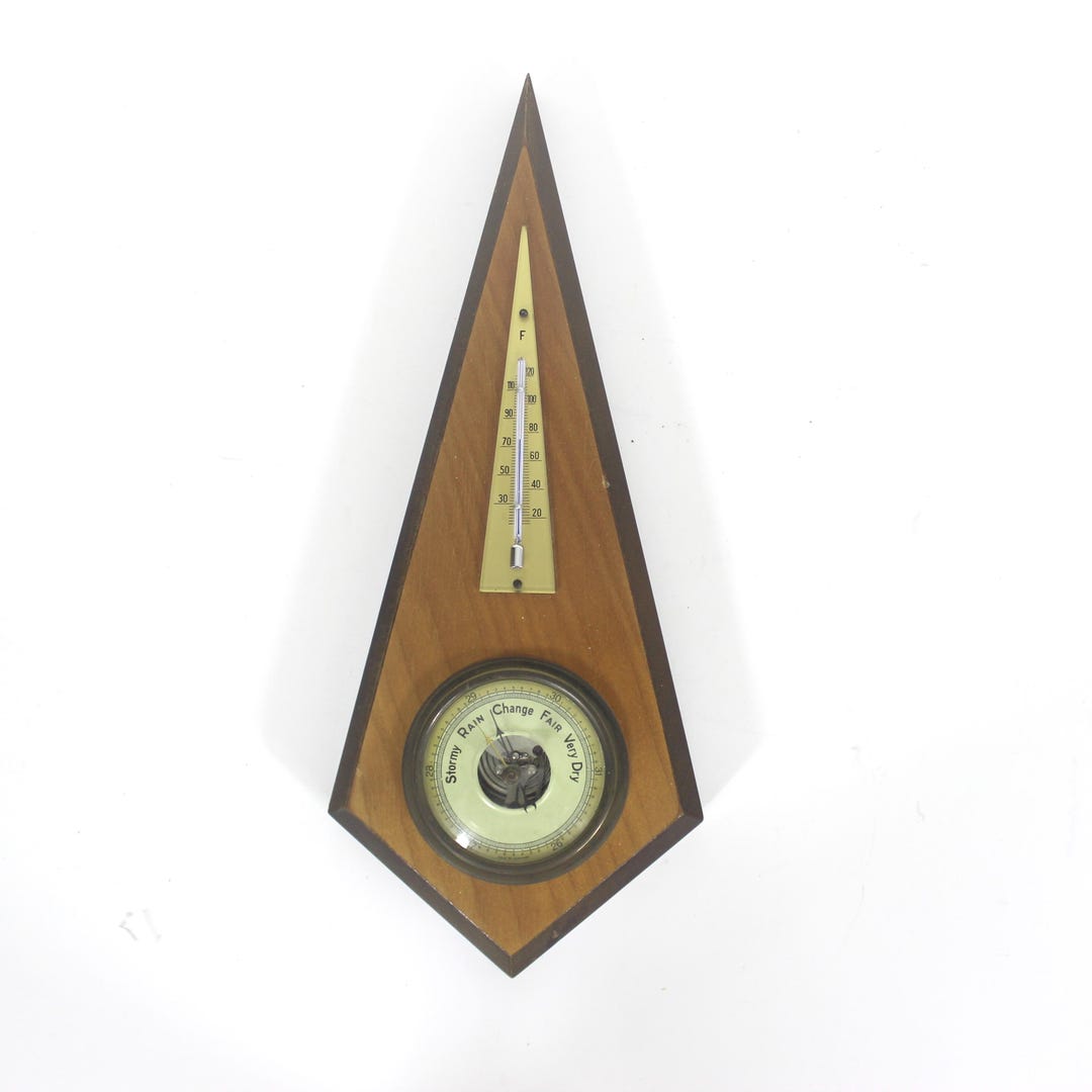 Vintage German Barometer for Wall Wood, Some Patina Interesting ...