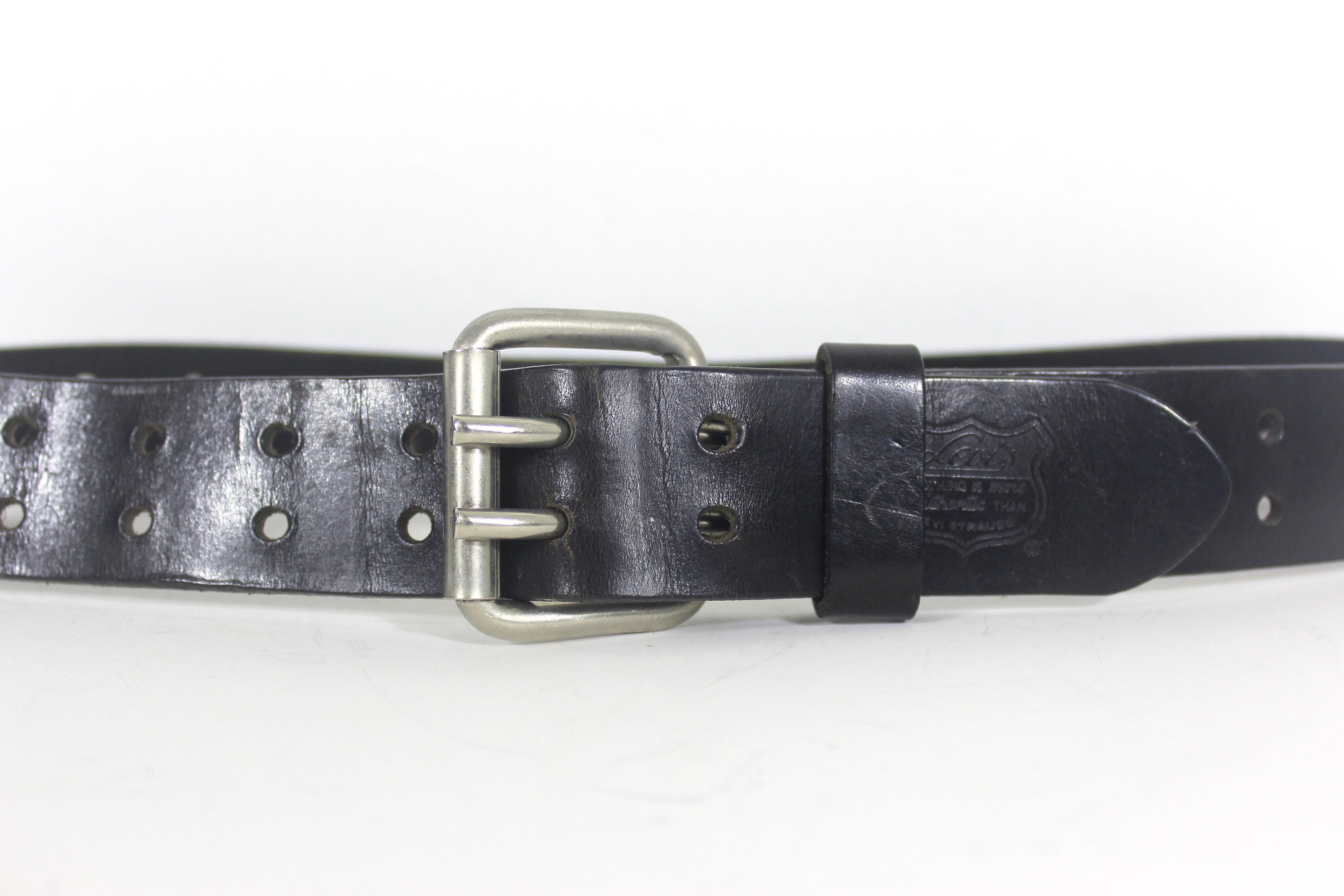 LEVI’S / double ring leather belt Levi's Women's Double Prong Perforated Belt - Walmart.com