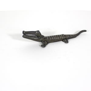 Vintage Brass Crocodile Nut Cracker Alligator nutcracker, Bar Cart Styling