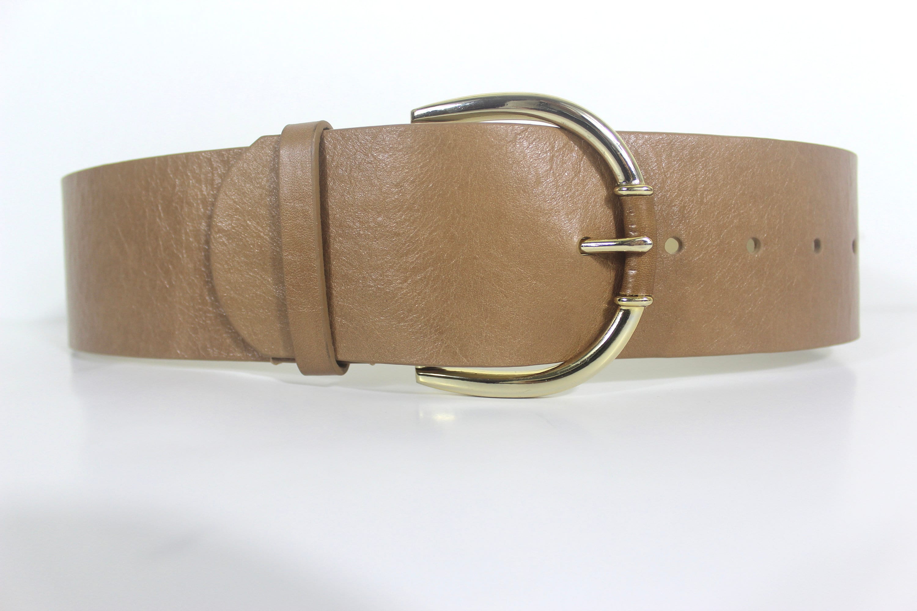 Ann Taylor Wide Tan Leather Belt Small Ann Taylor Women main image 2