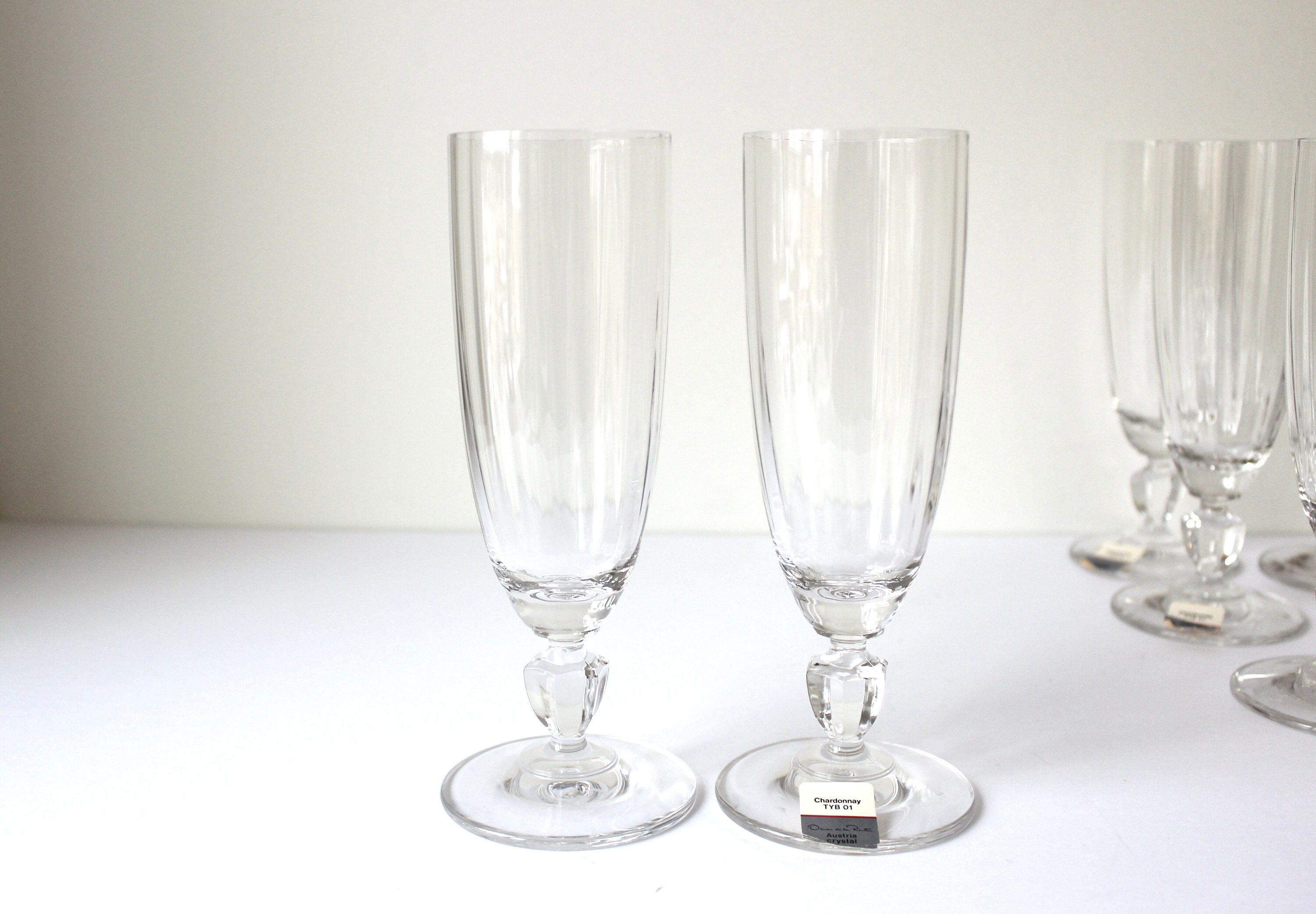 ROVSYA Champagne Flutes Set of 2, Hand Blown Crystal Wedding Champagne  Glasses, 5 oz-Made of Pure Le…See more ROVSYA Champagne Flutes Set of 2,  Hand