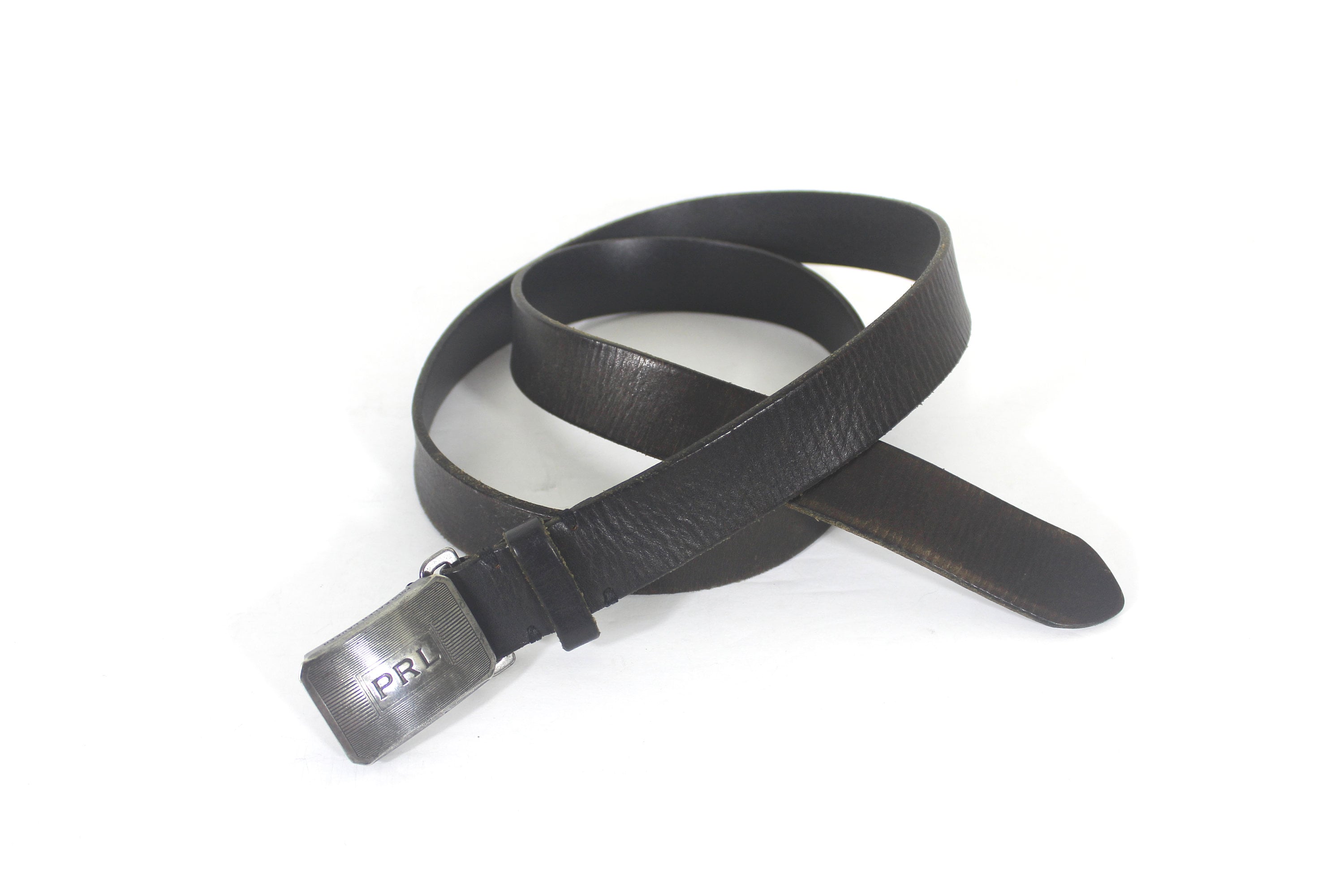Like new Ralph Lauren Leather waist Belt with Silver-Tone Buckle -XL adjustable Ralph Lauren Collection Tooled-Buckle Pebbled Calfskin  main image 3