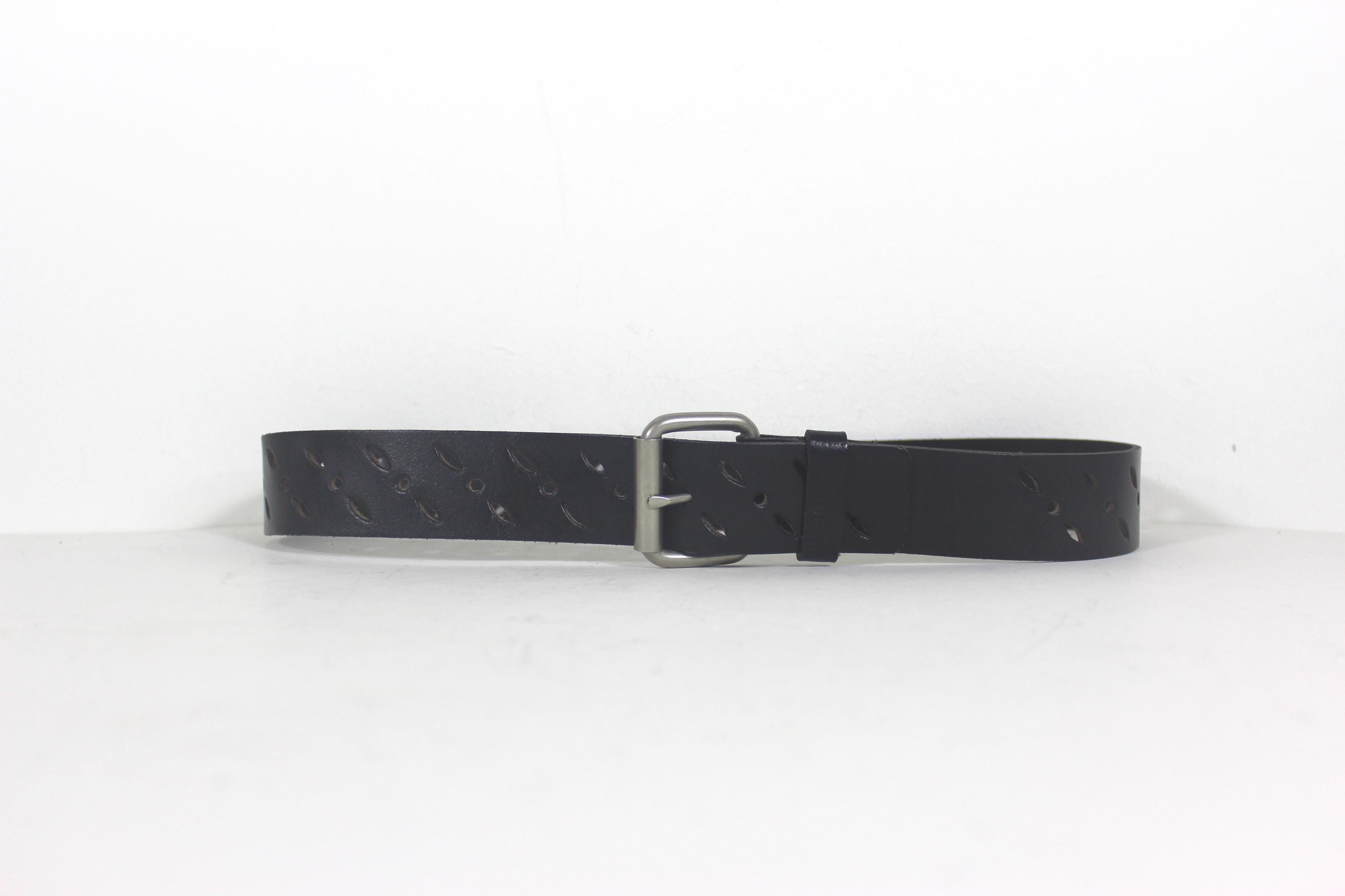 『HAMI LEATHER BELT BLACK×SILVER』 HAMI LEATHER BELT BLACK×SILVER』 HAMI LEATHER BELT BLACK×SILVER