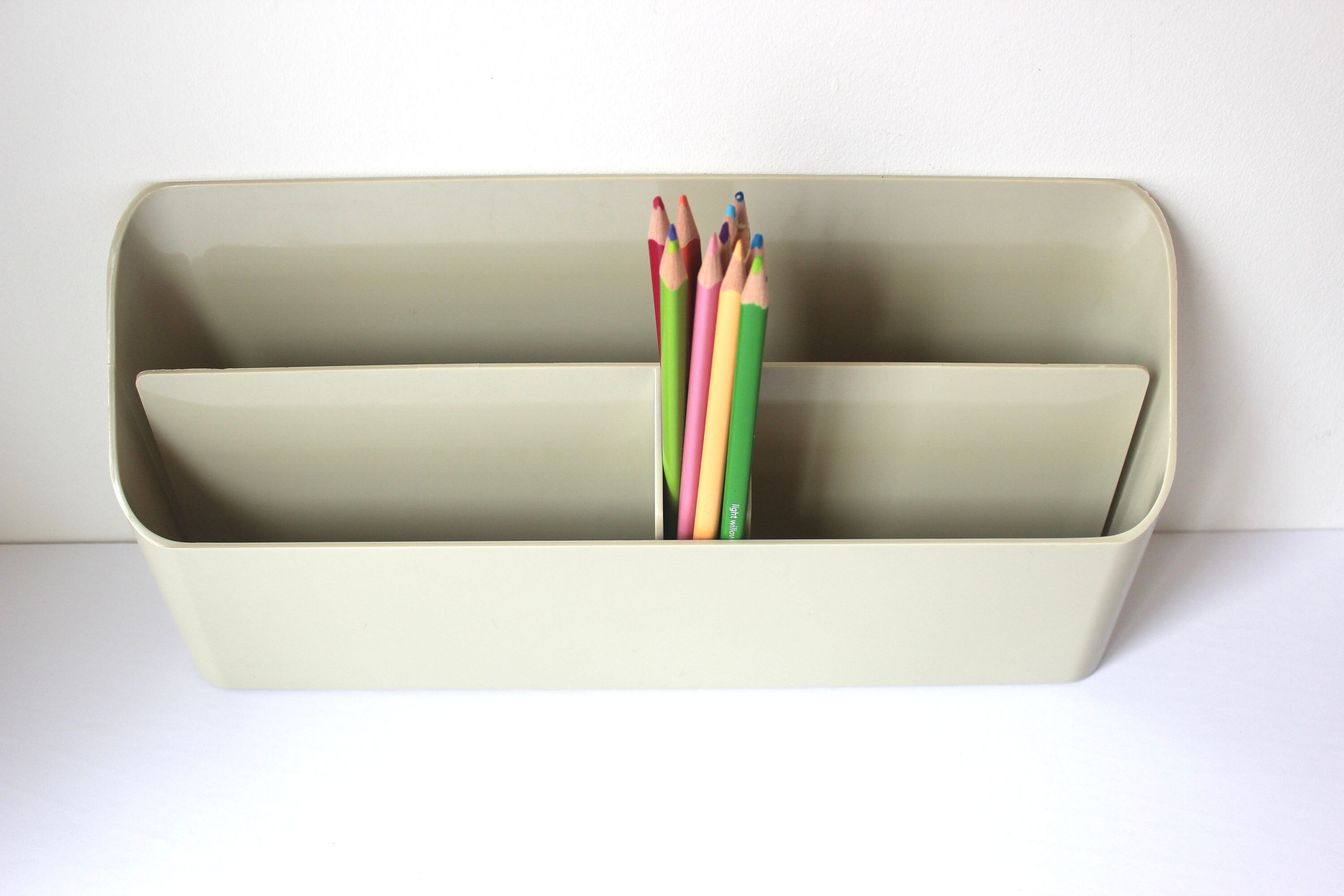 Vintage Grey Beige Desk Organizer Eldon Canada the Stationer Etsy UK