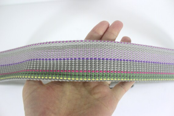 36”-40” ESPRIT Colourful Wide Fabric Belt with An… - image 6