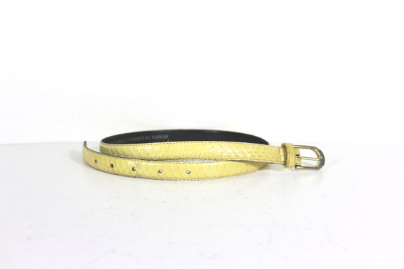 Vintage Snake Yellow Belt Ed Hardy Panther Snake Belt – DTLR main image 4