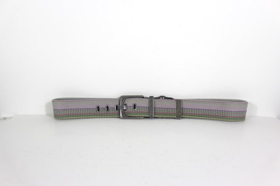 36”-40” ESPRIT Colourful Wide Fabric Belt with An… - image 3