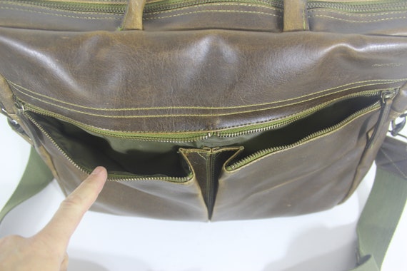 Vintage Matt & Nat Vegan Leather Messenger Bag To… - image 8