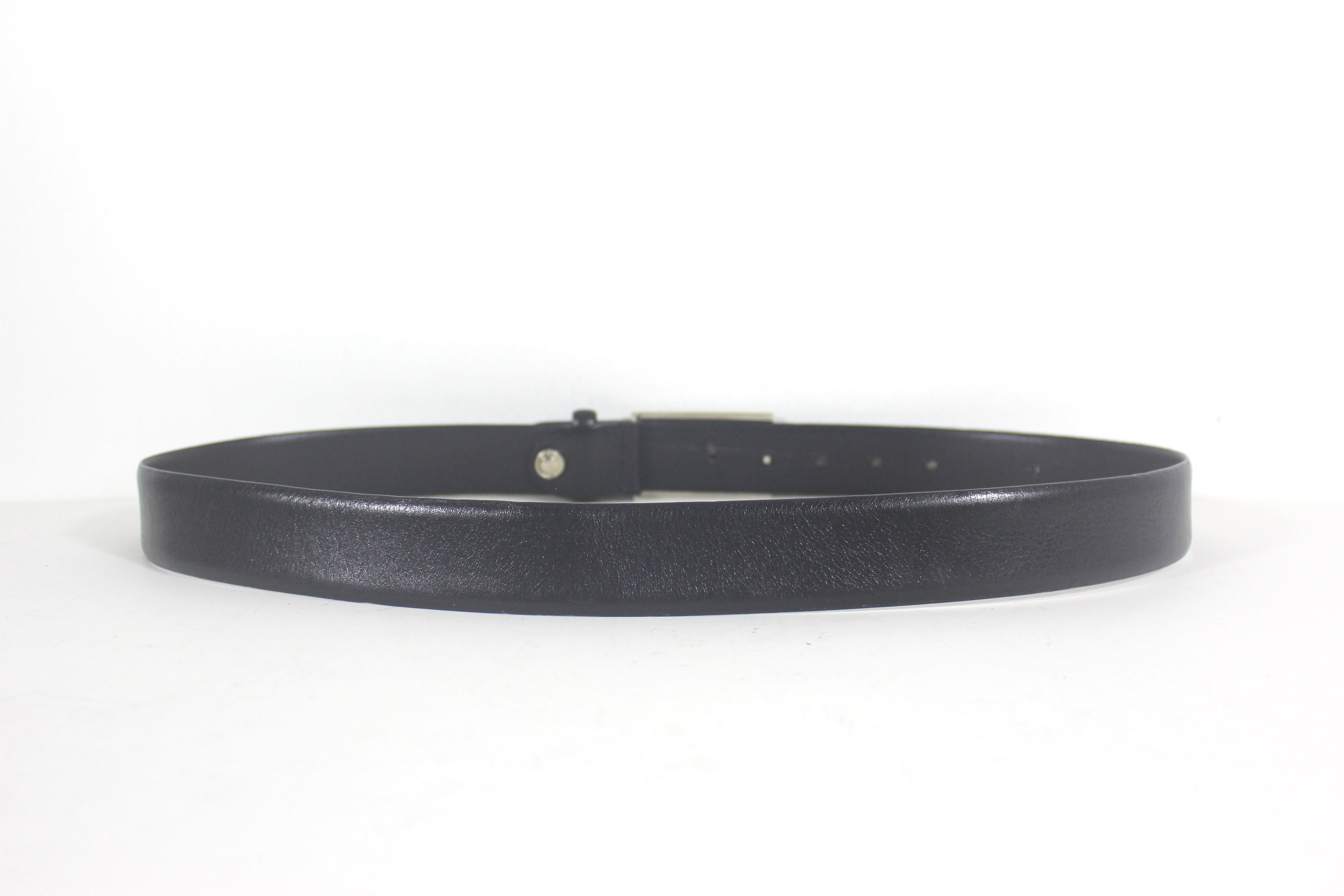 36”-40” GIANFRANCO FERRE Italian Black Leather Men