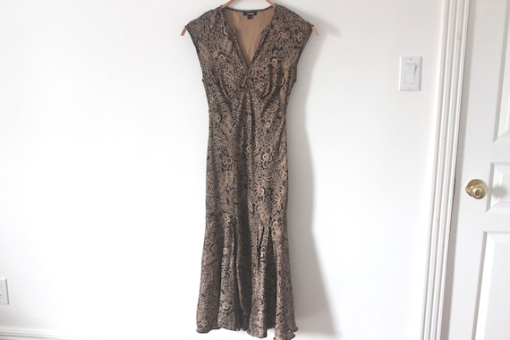 Silk Vintage Bias Cut Dress, Size 0 Extra Small, … - image 1