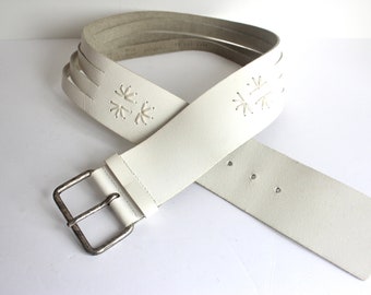 ANN TAYLOR BELT Tan Beige Classic WIDE 2\