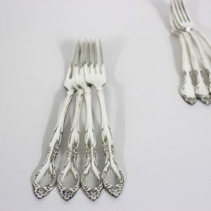 1960 Affection Set of 4 Vintage Silver Dinner Forks, Fork, Oneida  Community, Four Plated, Silver Plate, Matching