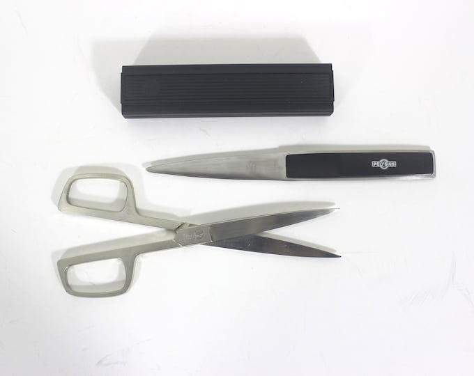 Letter Scissors Classical Vintage Scissor and Letter Opener Set, Office Tools Aachen Germany ...