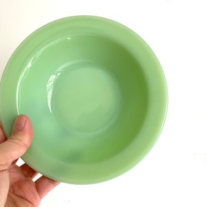 1948-50 Jadeite Vintage Fire King Oven Glass Cereal Bowl  Breakfast Set Plain Jane Green Glass Jadite 1700