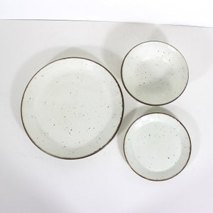 1970’s Lifestyle J&G Meakin England Your Choice, Dinner Plate, Bread Butter Cereal Soup Bowl Cream Speckled Choose Size Number Replacements