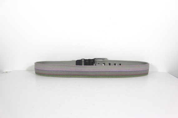 36”-40” ESPRIT Colourful Wide Fabric Belt with An… - image 5