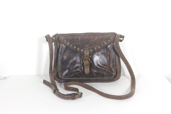Vintage Patricia Nash Avellino Distressed and Studded Crossbody