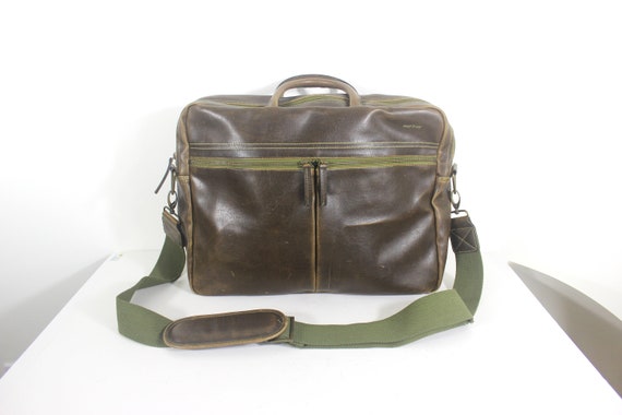 Vintage Matt & Nat Vegan Leather Messenger Bag To… - image 1