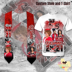 Custom Graduation Stole and Matching T-Shirt