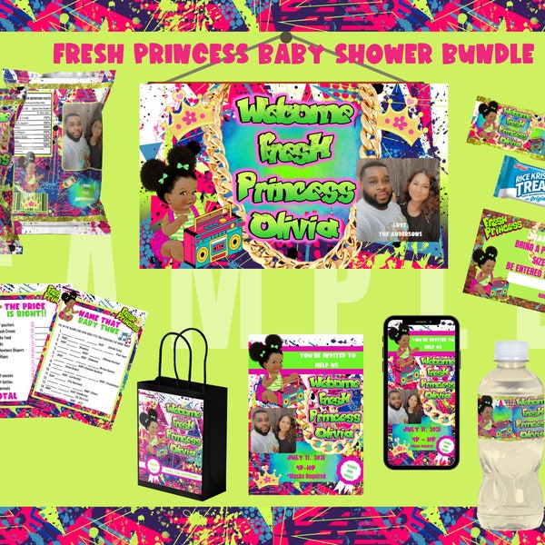 Princess Baby Shower Bundle Etsy