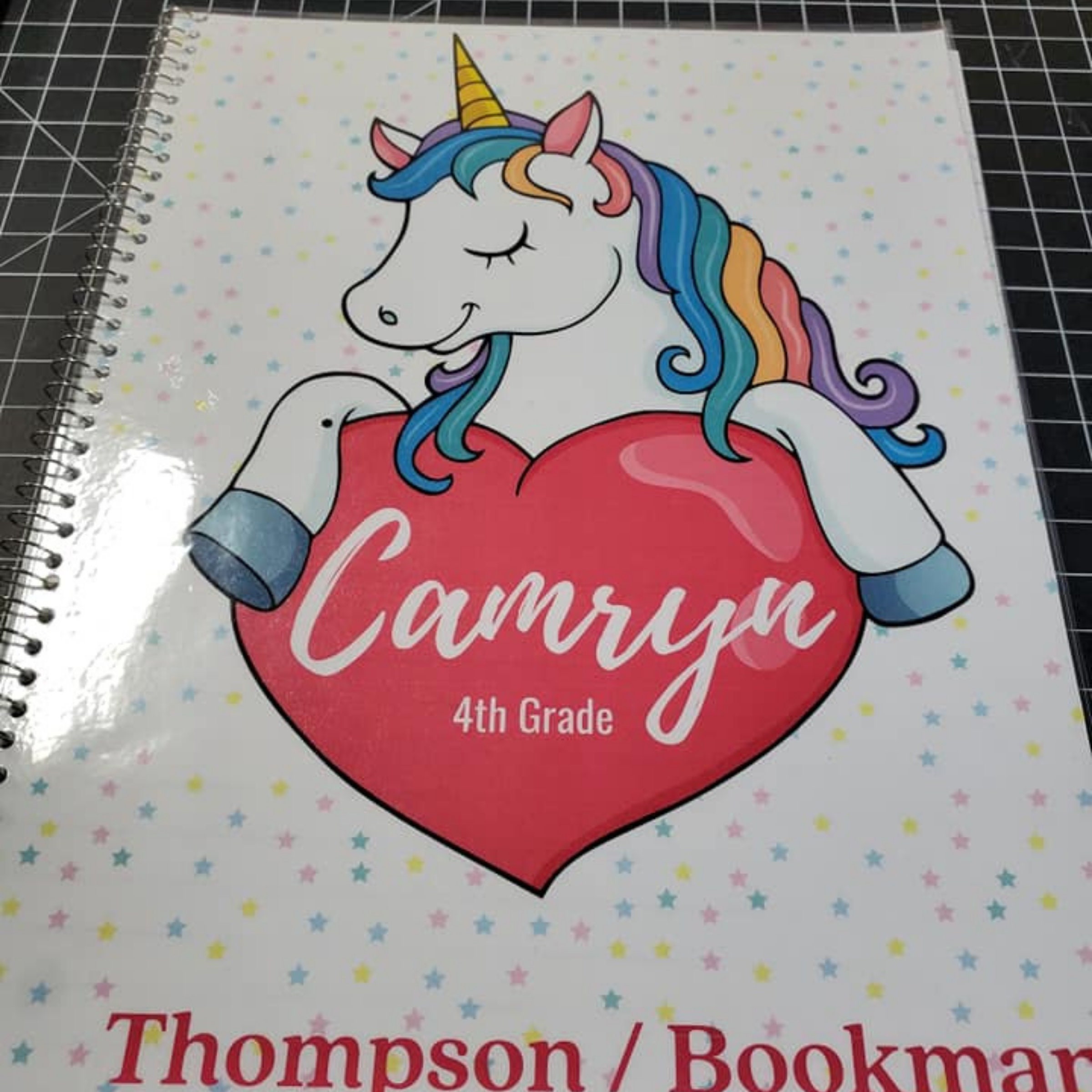 Customizable Unicorn Journal Notebook Cover Custom Notebook Etsy