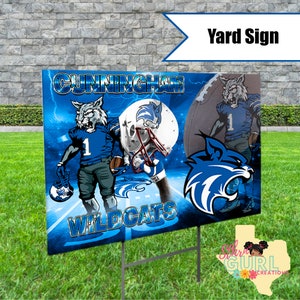 Custom Yard Sign, Personalized School Yard Sign