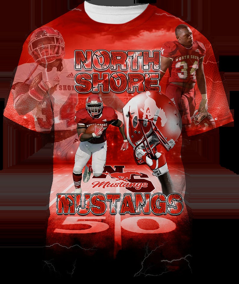 Custom 3D Football Shirt All Over Shirtcustom Football - Etsy