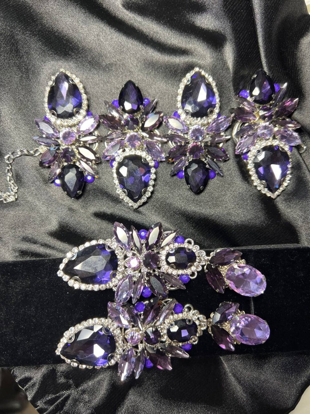 Bikini Competition Rhinestone Earrings / Fitness Competition Jewelry