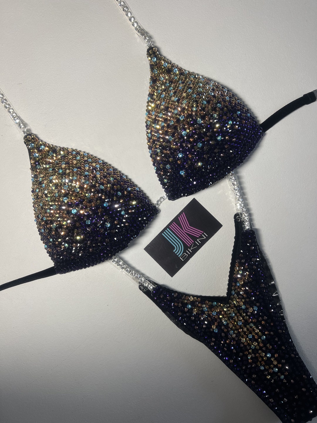 Gold Bikini Competition / IFBB / NPC Bikini / WBFF / Etsy