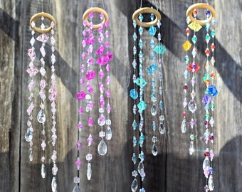 Window decoration, sun catcher, glass wind chime, hanging decoration, joy bringer