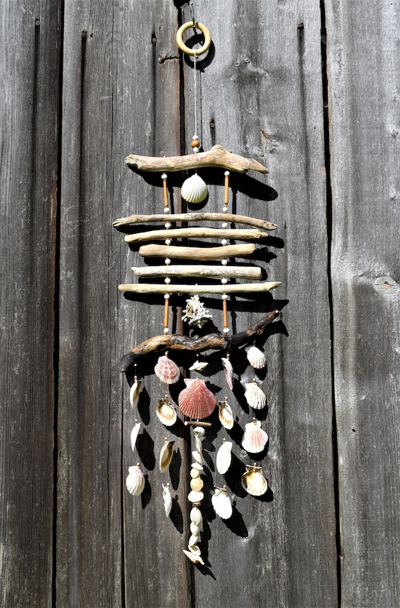 Carillon à vent en bois, décoration maritime